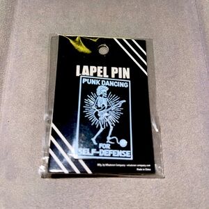 Punk Dancing for Self Defense Enamel Pin. NIP